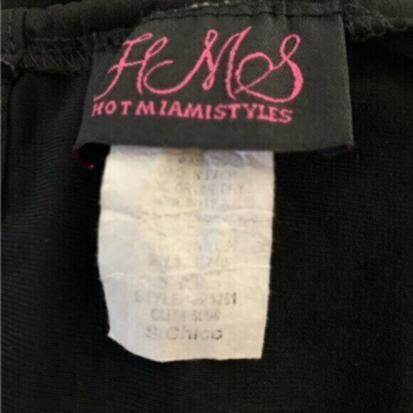 Hot Miami Styles Black Slit Hem Belted Harem Jumpsuit - Picture 11 of 13